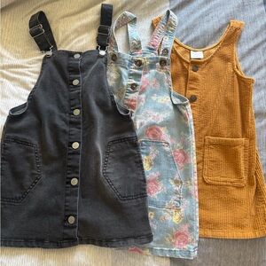 Bundle of Kids Jumper Overall Style Dresses 5/6